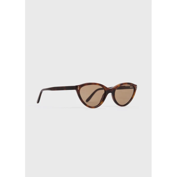 Toteme Cateye sunglasses in Dark havana, view 4