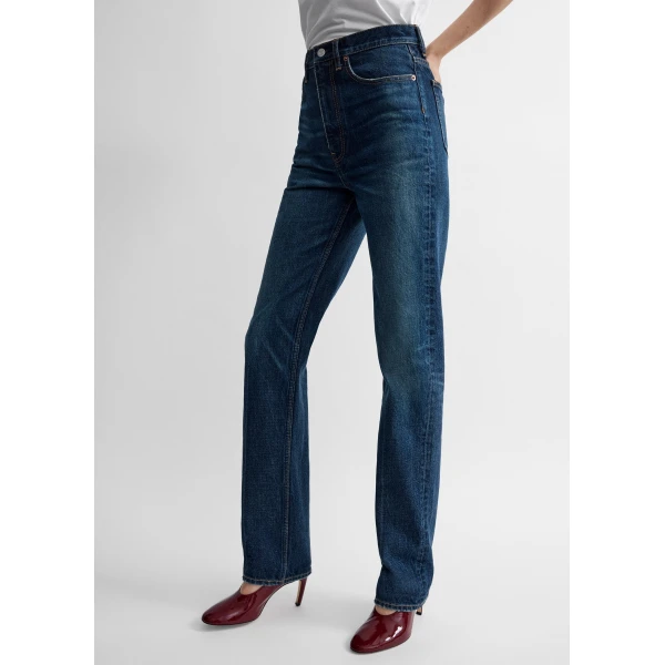 Toteme Classic slim denim full length in Faded blue, view 5