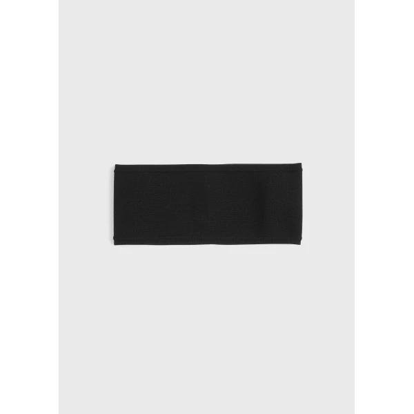 Toteme Compact knit headband in Black, view 5