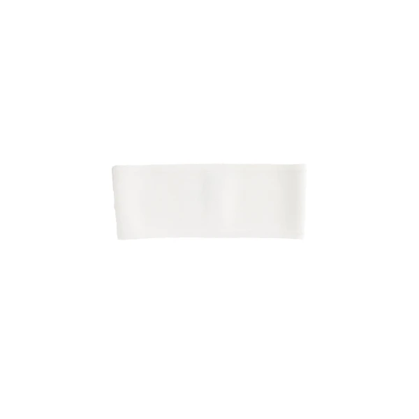 Compact knit headband in White