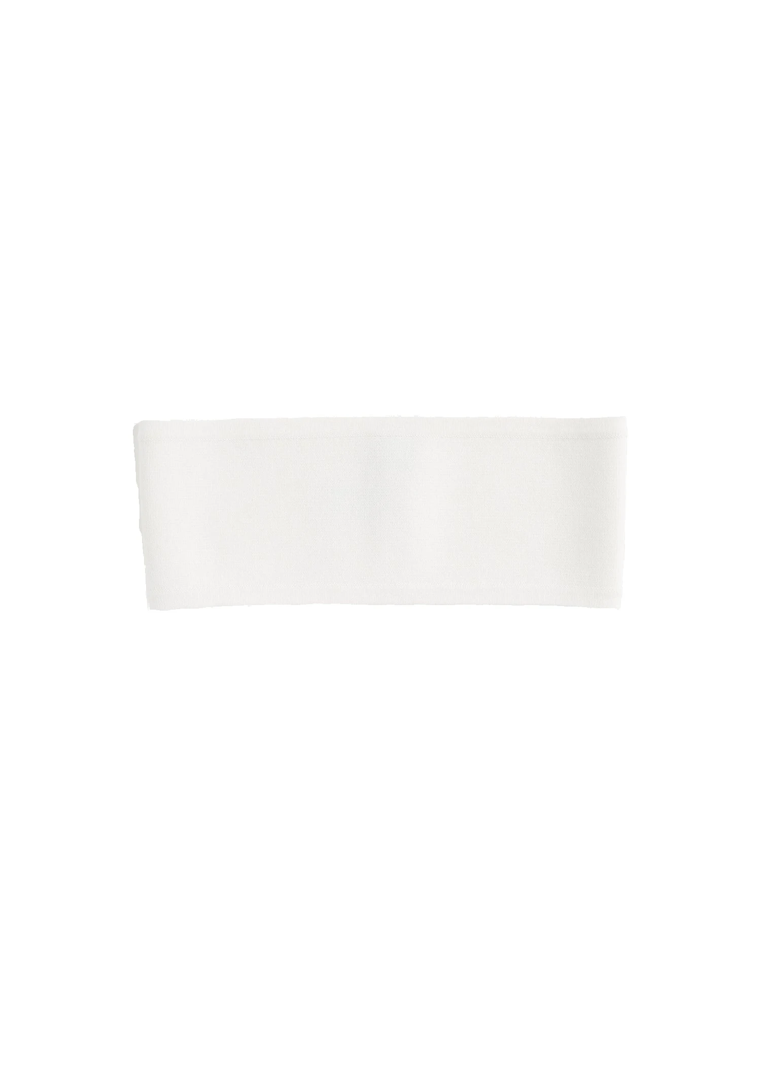 Compact knit headband in White