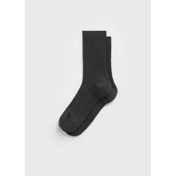 Toteme Crew socks in Dark grey, view 4