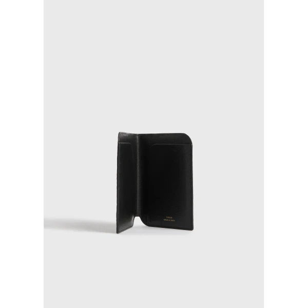 Toteme Croco-embossed passport holder in Black, view 4