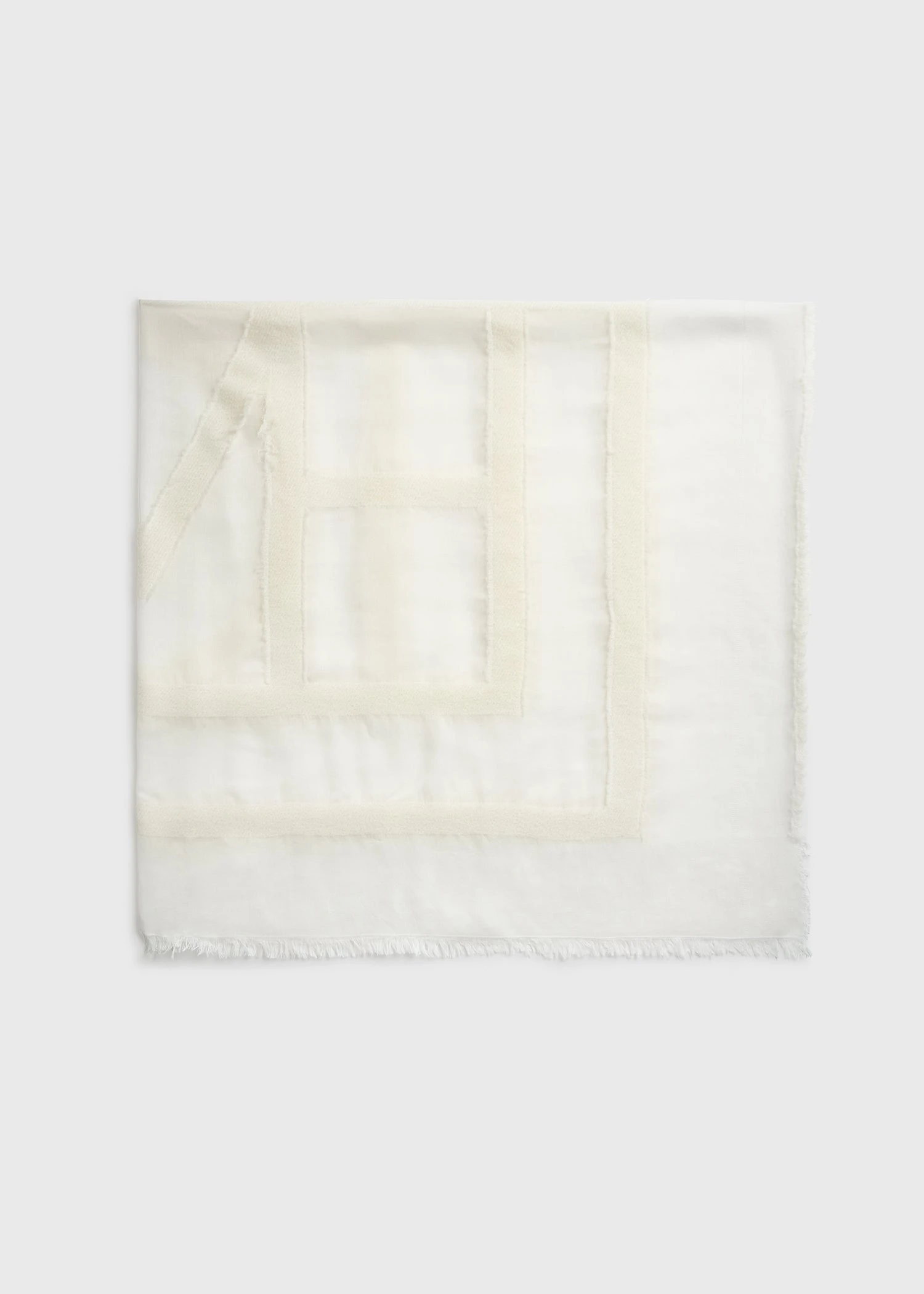 Fil coupé monogram sarong in Off-white