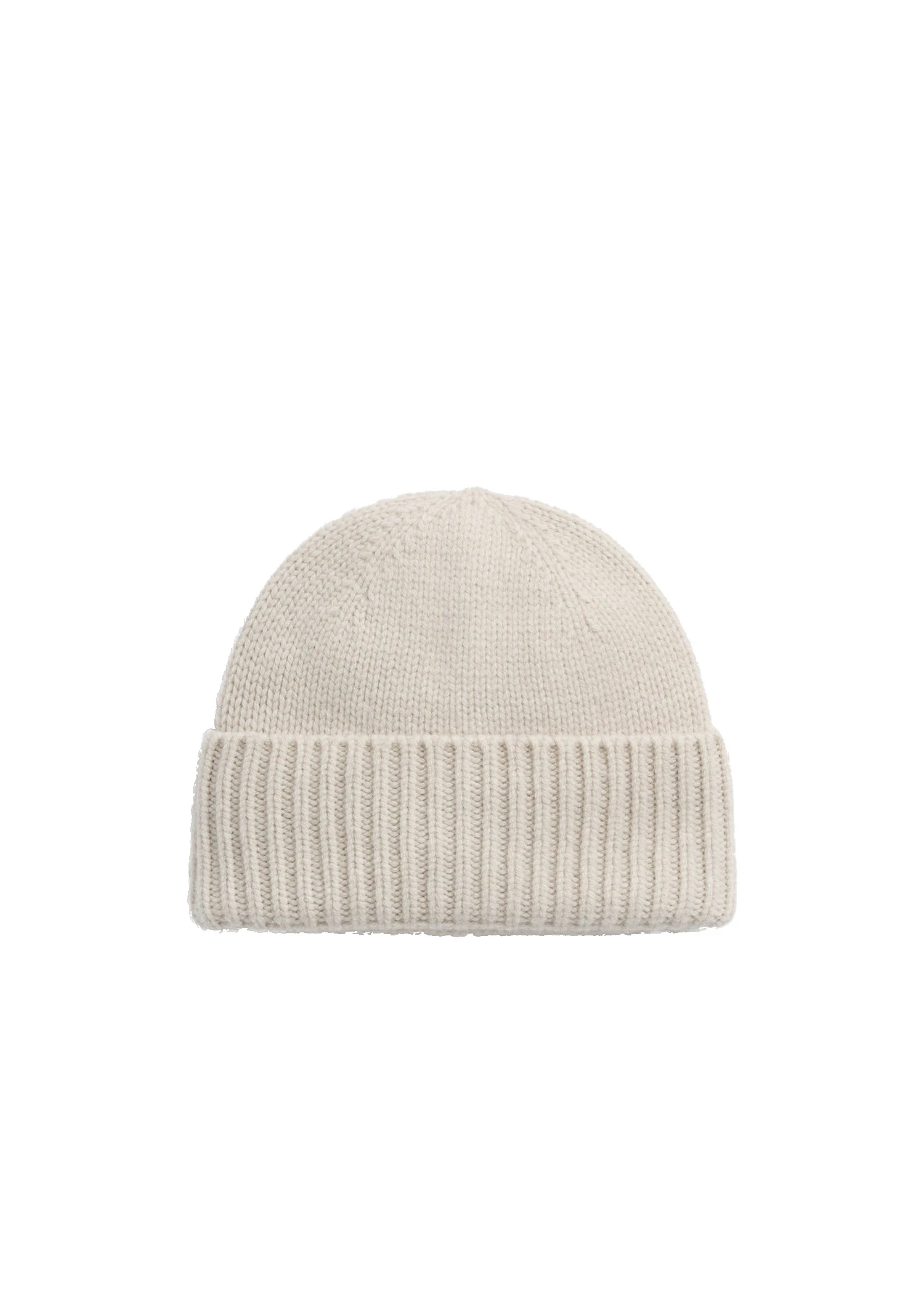 Lambswool beanie in Almond