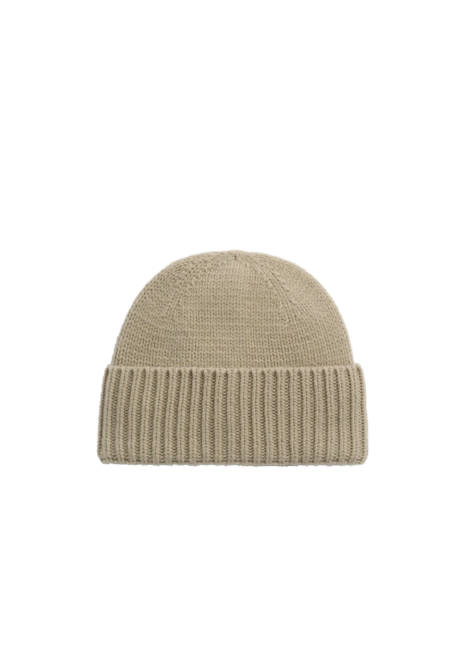 Lambswool beanie in Sage