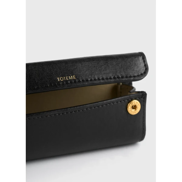 Toteme Leather lipstick case in Black, view 6