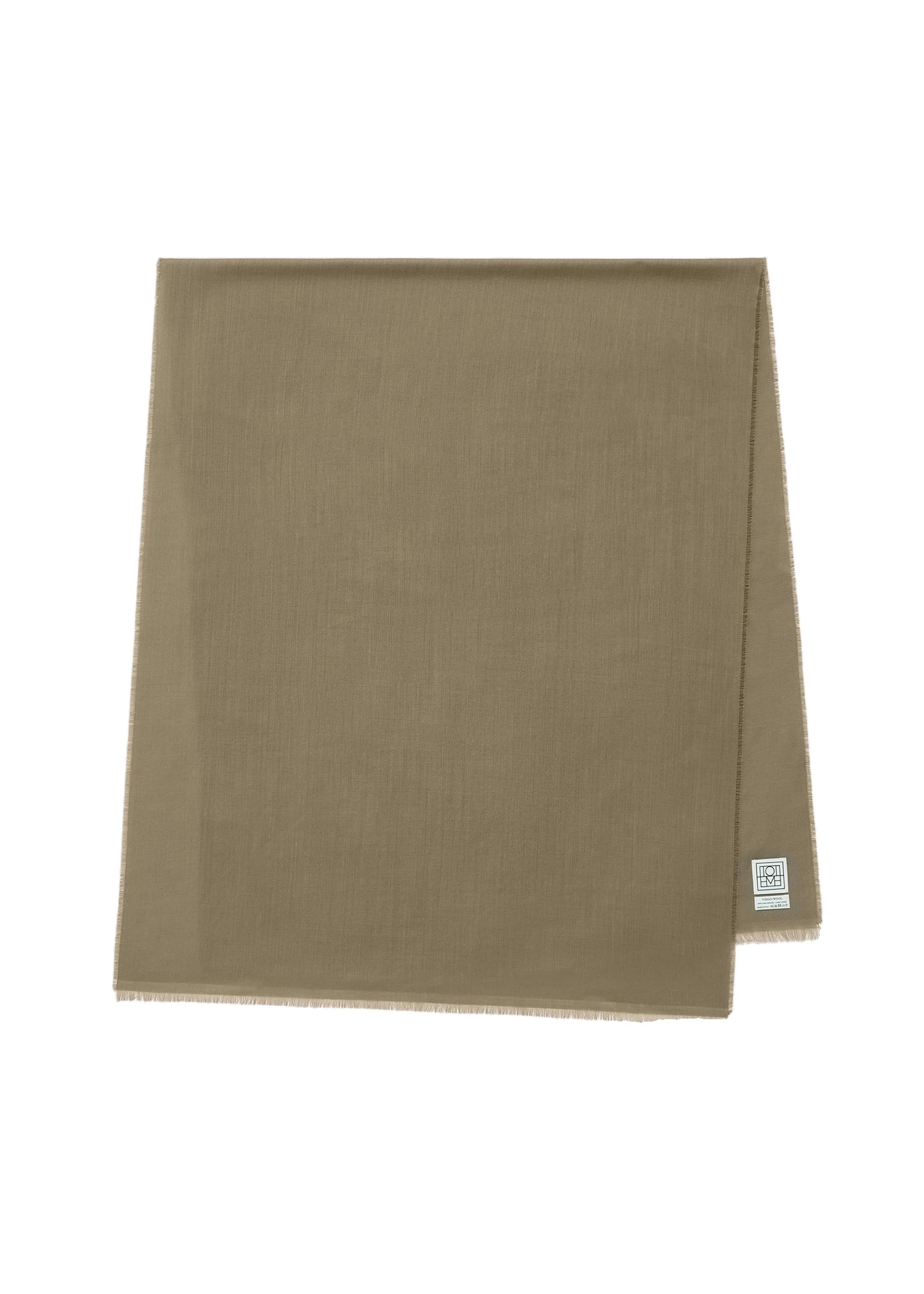 Light wool scarf in Hazel