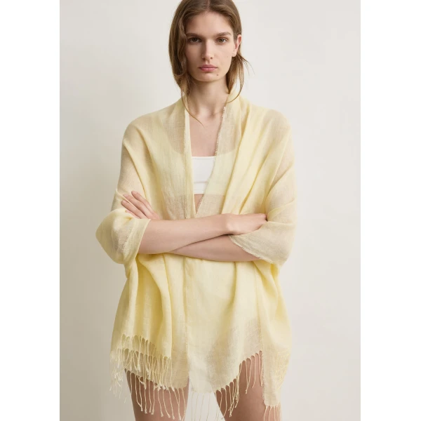 Toteme Linen sarong in Buttercup, view 3