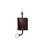 Toteme Lizard-embossed keyring in Brown
