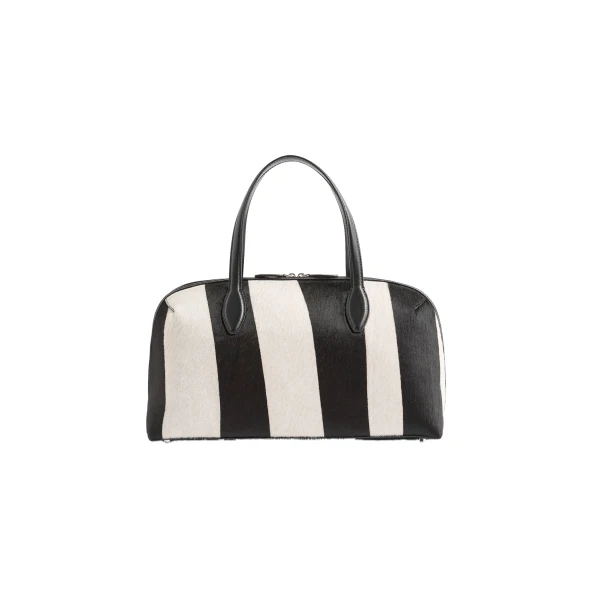 Medium pony hair day tote in Zebra
