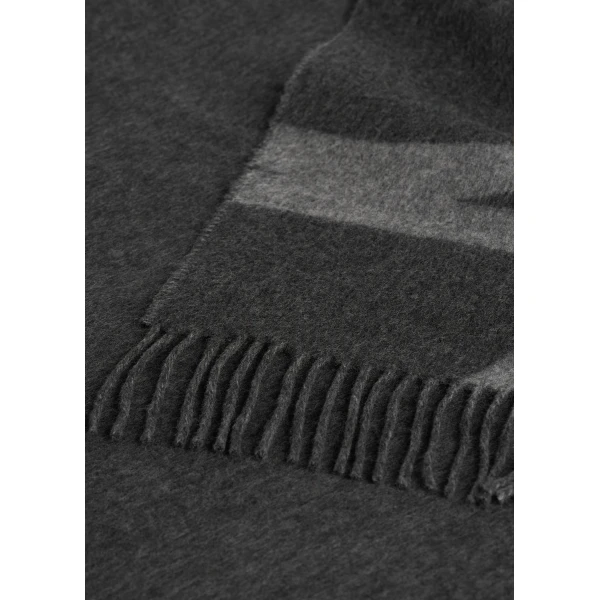Toteme Monogram brushed wool scarf in Grey mélange, view 5