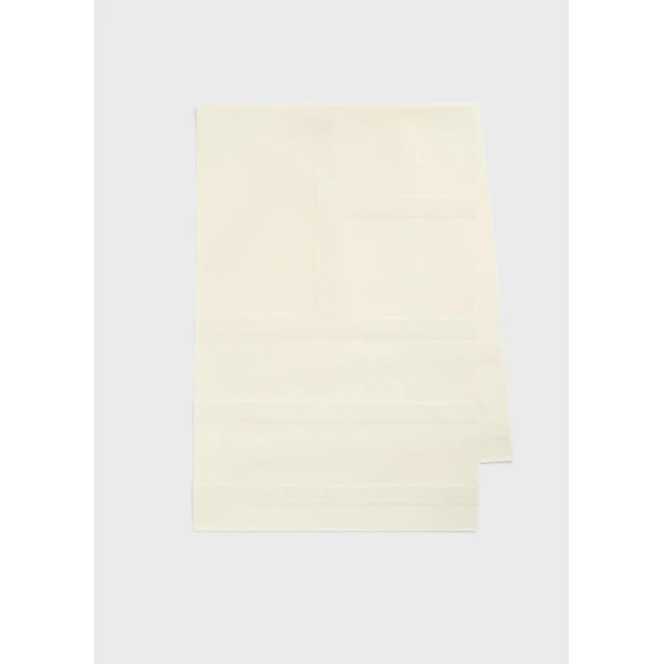Toteme Monogram twill scarf in Off-white, view 6