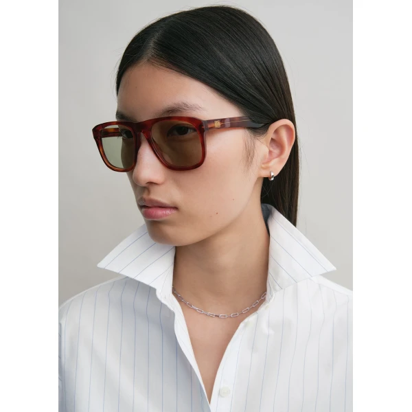 Toteme Navigator sunglasses in Havana, view 4