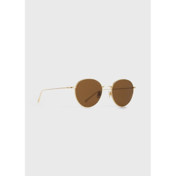 Toteme Round sunglasses in Gold, view 5