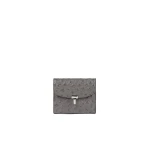 Toteme T-Lock ostrich-embossed cardholder in Grey