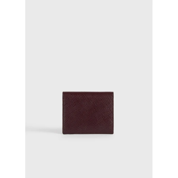 Toteme T-Lock palmellato-patent cardholder in Cherry, view 5