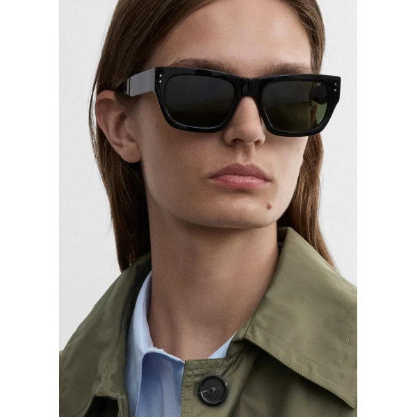 Toteme Voyager sunglasses in Black, view 3