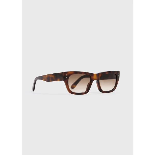 Toteme Voyager sunglasses in Dark havana, view 2