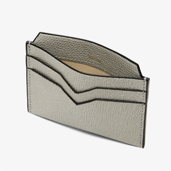 Valextra 4CC Card Case in Ash Grey | Cases | Luxury Shoes 