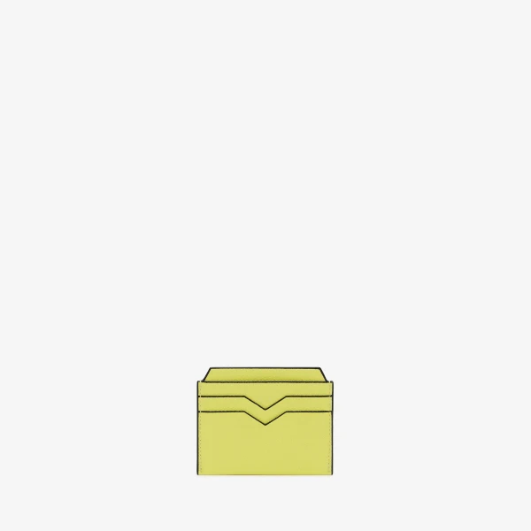 Valextra 4CC Card Case in Citrine Yellow | Cases | Luxury Shoes 