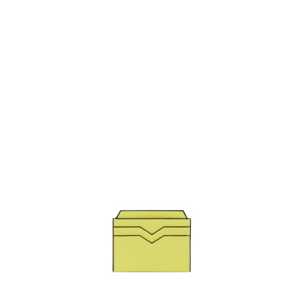Valextra 4CC Card Case in Citrine Yellow | Cases | Luxury Shoes 