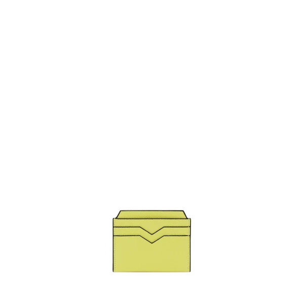 Valextra 4CC Card Case in Citrine Yellow | Cases | Luxury Shoes 