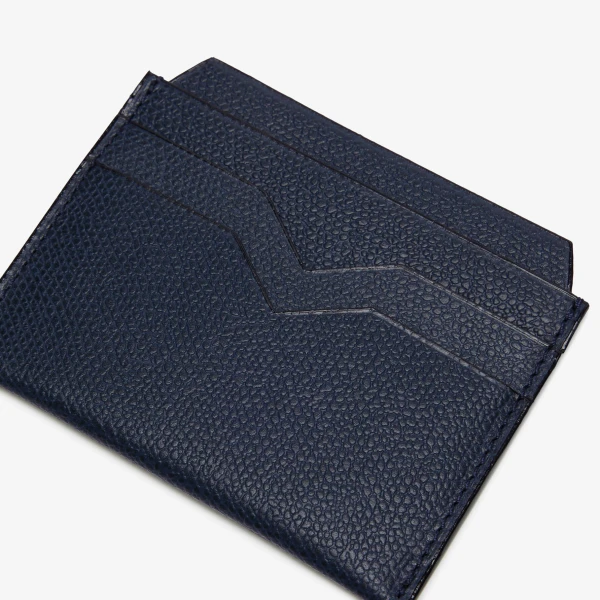 Valextra 4CC Card Case in Dark Blue | Wallets & Purses | Luxury Shoes 