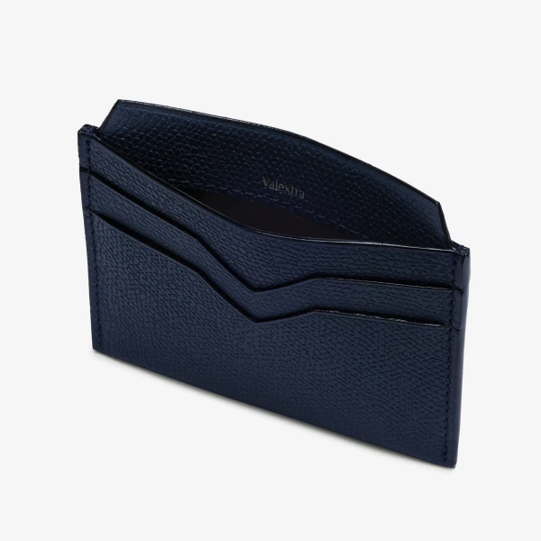 Valextra 4CC Card Case in Dark Blue | Wallets & Purses | Luxury Shoes 