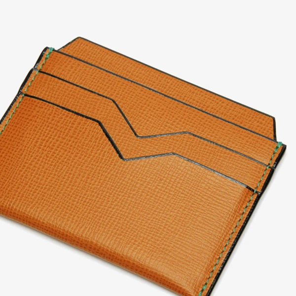 Valextra 4CC Card Case in Havana Brown | Cases | Luxury Shoes 