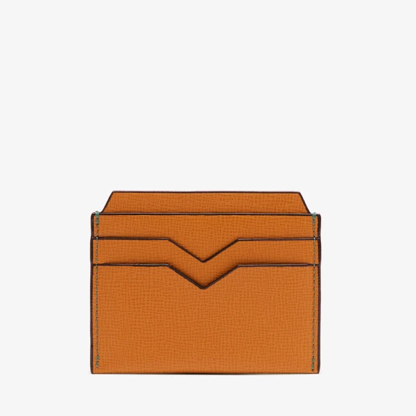 Valextra 4CC Card Case in Havana Brown | Cases | Luxury Shoes 