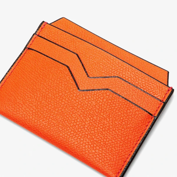Valextra 4CC Card Case in Lobster Red | Wallets & Purses | Luxury Shoes 