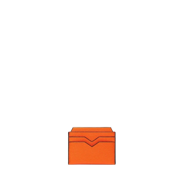 Valextra 4CC Card Case in Lobster Red | Wallets & Purses | Luxury Shoes 