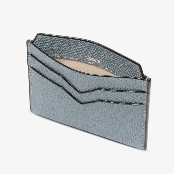 Valextra 4CC Card Case in Niagara Blue | Cases | Luxury Shoes 
