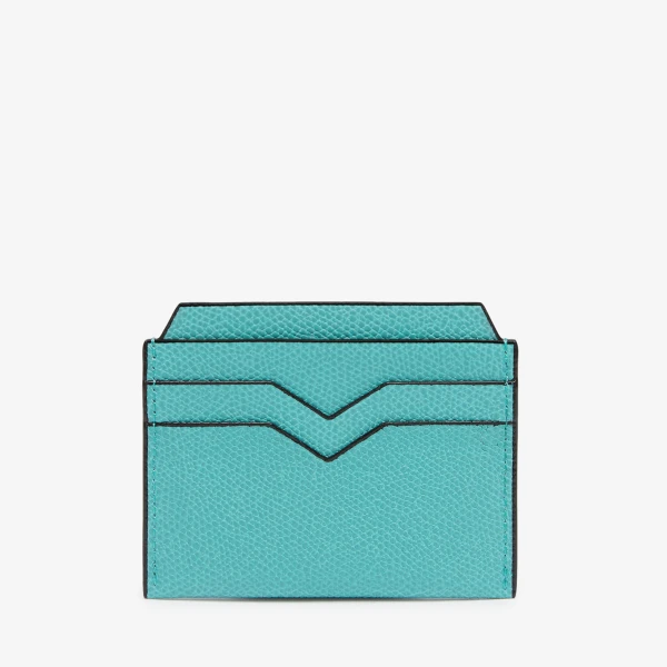 Valextra 4CC Card Case in Ocean Blue | Wallets & Purses | Luxury Shoes 