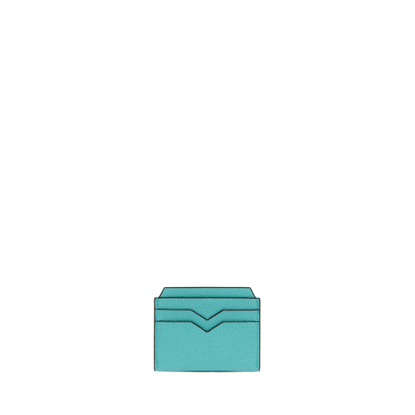 Valextra 4CC Card Case in Ocean Blue | Wallets & Purses | Luxury Shoes 