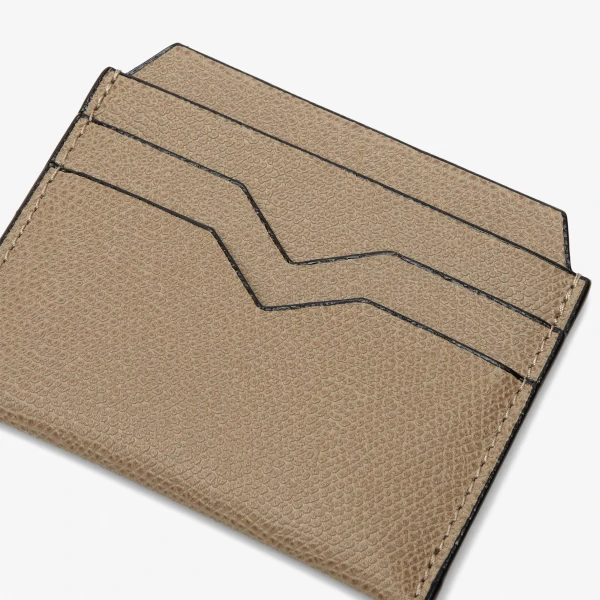 Valextra 4CC Card Case in Oyster Brown | Wallets & Purses | Luxury Shoes 