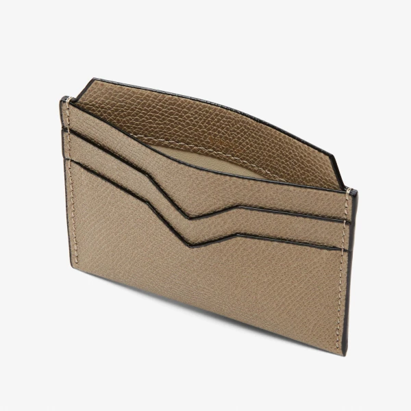 Valextra 4CC Card Case in Oyster Brown | Wallets & Purses | Luxury Shoes 