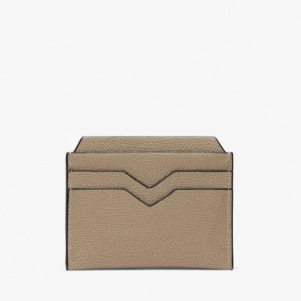 Valextra 4CC Card Case in Oyster Brown | Wallets & Purses | Luxury Shoes 
