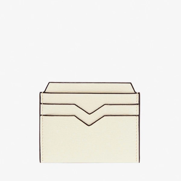 Valextra 4CC Card Case in Pergamena White | Wallets & Purses | Luxury Shoes 