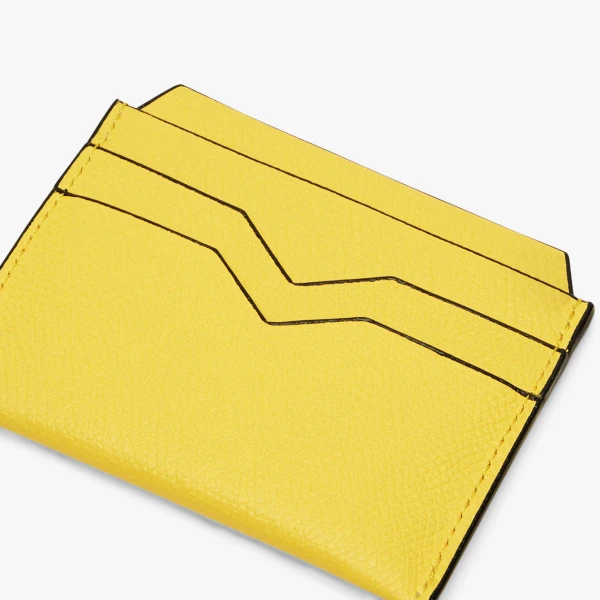 Valextra 4CC Card Case in Yellow | Wallets & Purses | Luxury Shoes 