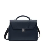 Valextra Avietta Briefcase with Flap 24H in Dark Blue | Men Bags | Luxury Shoes 