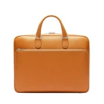 Valextra Avietta Briefcase with Zip 24H in Havana Brown | Men Bags | Luxury Shoes 