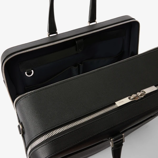 Valextra Avietta Travel Bag Two Chambers in Black | Men Bags | Luxury Shoes 