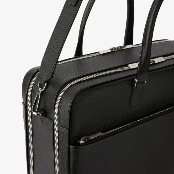 Valextra Avietta Travel Bag Two Chambers in Black | Men Bags | Luxury Shoes 