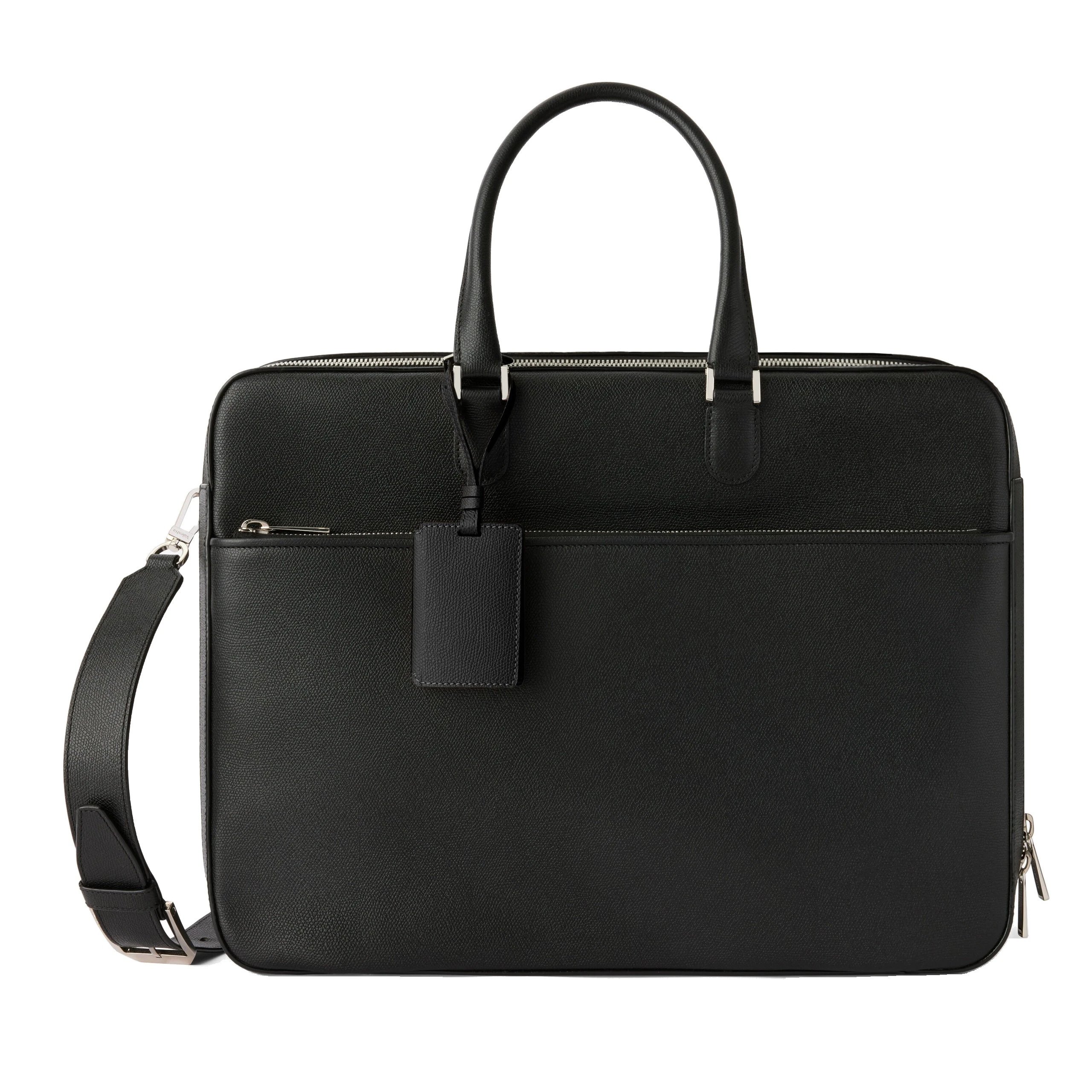 Valextra Avietta Travel Bag Two Chambers in Black Valextra Avietta Travel Bag Two Chambers in Black | Men Bags | Luxury Shoes