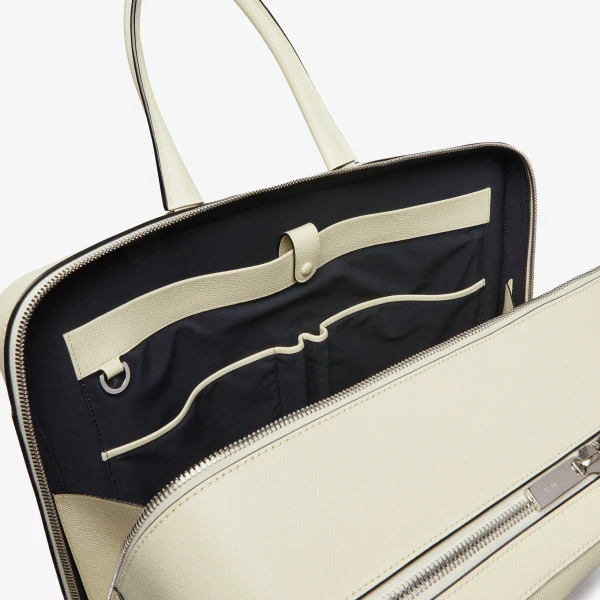 Valextra Avietta Travel Bag Two Chambers in Pergamena White | Men Bags | Luxury Shoes 
