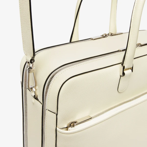 Valextra Avietta Travel Bag Two Chambers in Pergamena White | Men Bags | Luxury Shoes 