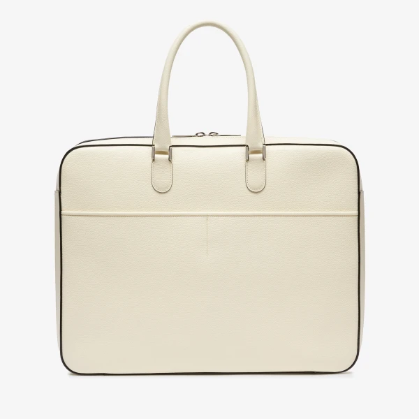 Valextra Avietta Travel Bag Two Chambers in Pergamena White | Men Bags | Luxury Shoes 