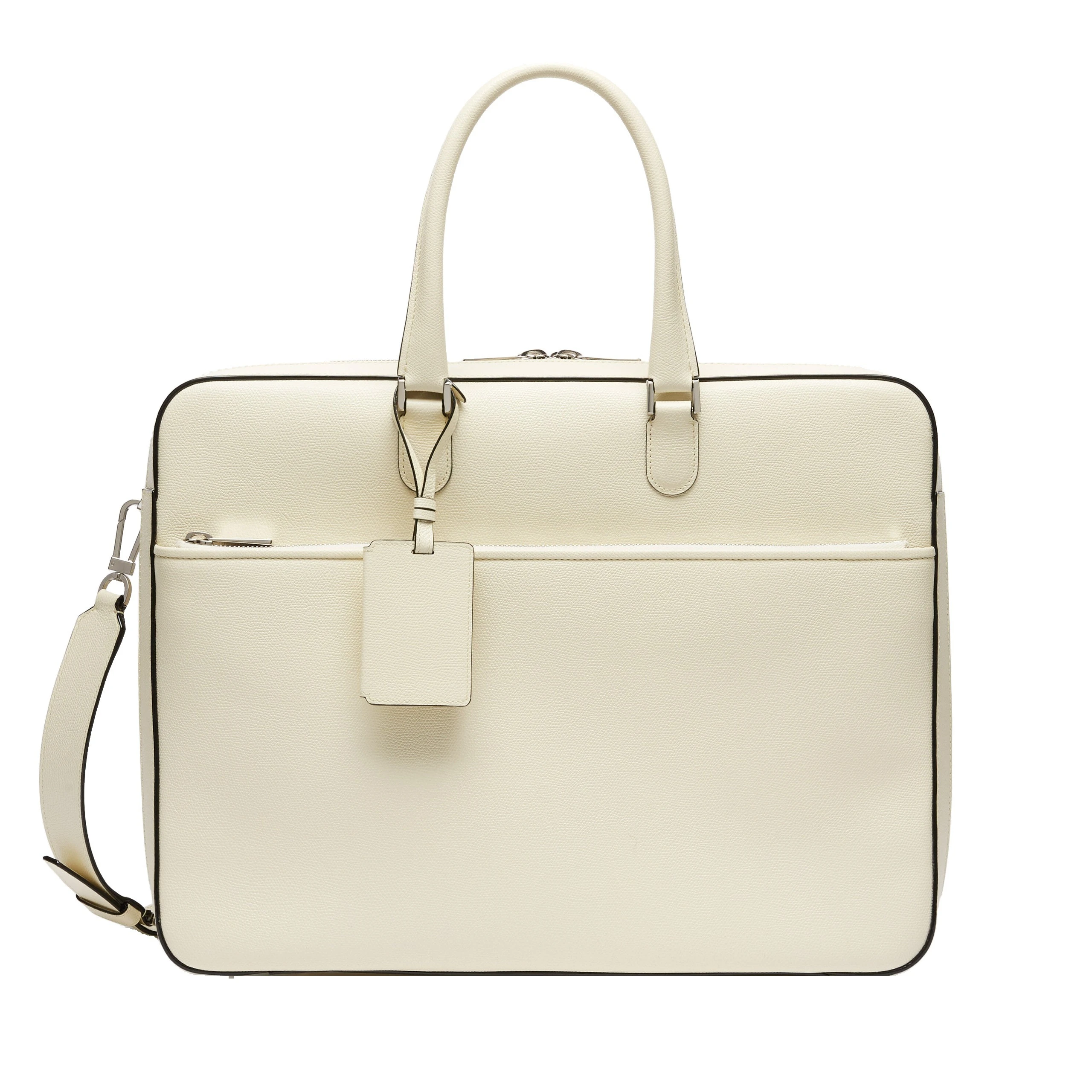 Valextra Avietta Travel Bag Two Chambers in Pergamena White Valextra Avietta Travel Bag Two Chambers in Pergamena White | Men Bags | Luxury Shoes